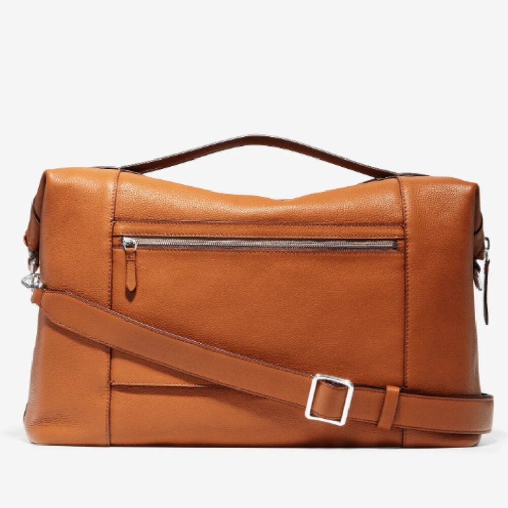 NEW Cole Haan Grand Ambition Weekender Duffle Bag - British Leather Tan